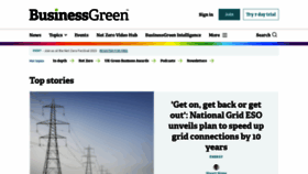 What Businessgreen.com website looked like in 2023 (This year)