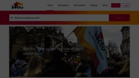 What Bectu.org.uk website looked like in 2023 (This year)