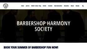 What Barbershop.org website looked like in 2023 (3 years ago)