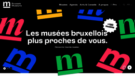 What Brusselsmuseums.be website looked like in 2023 (This year)