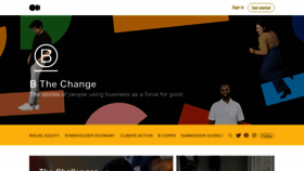 What Bthechange.com website looked like in 2023 (This year)