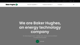 What Bakerhughes.com website looked like in 2023 (This year)