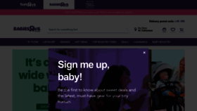 What Babiesrus.ca website looked like in 2023 (This year)
