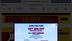 What Bathandbodyworks.ca website looked like in 2023 (This year)