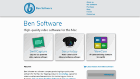 What Bensoftware.com website looked like in 2023 (This year)