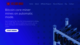 What Btccoreminer.com website looked like in 2023 (This year)