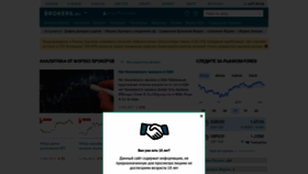 What Brokers.ru website looked like in 2023 (This year)