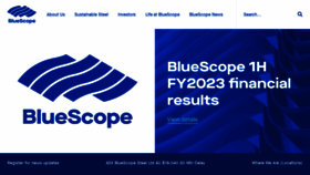 What Bluescope.com website looked like in 2023 (This year)