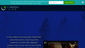 What Bengreenfieldfitness.com website looked like in 2023 (This year)