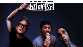 What Blink182.com website looked like in 2023 (This year)