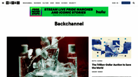 What Backchannel.com website looked like in 2023 (This year)