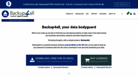 What Backup4all.com website looked like in 2023 (This year)