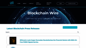 What Blockchainwire.io website looked like in 2023 (2 years ago)