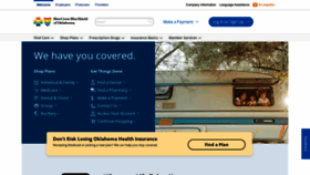 What Bcbsok.com website looked like in 2023 (This year)