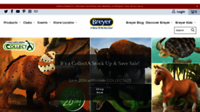 What Breyerhorses.com website looked like in 2023 (This year)