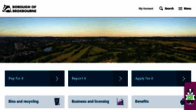 What Broxbourne.gov.uk website looked like in 2023 (This year)
