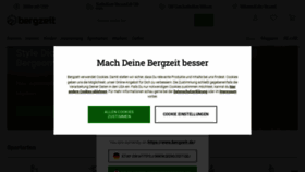 What Bergzeit.de website looked like in 2023 (This year)