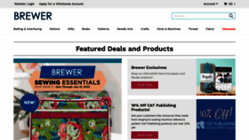 What Brewersewing.com website looked like in 2023 (This year)