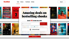 What Bookbub.com website looked like in 2023 (This year)