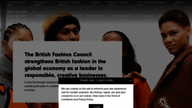 What Britishfashioncouncil.co.uk website looked like in 2023 (This year)