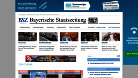 What Bayerische-staatszeitung.de website looked like in 2023 (This year)