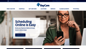 What Baycare.org website looked like in 2023 (This year)