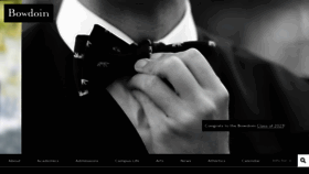 What Bowdoin.edu website looked like in 2023 (2 years ago)