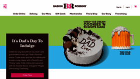 What Baskinrobbins.com website looked like in 2023 (This year)