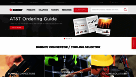 What Burndy.com website looked like in 2023 (This year)