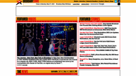 What Broadwaystars.com website looked like in 2023 (This year)