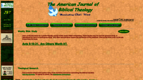 What Biblicaltheology.com website looked like in 2023 (This year)