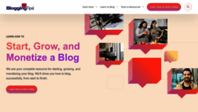 What Bloggingtips.com website looked like in 2023 (2 years ago)
