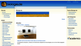 What Biologie.de website looked like in 2023 (This year)