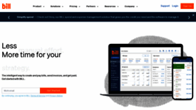 What Bill.com website looked like in 2023 (This year)