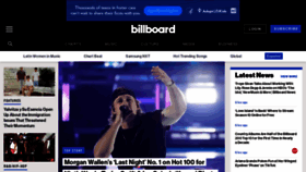 What Billboard.com website looked like in 2023 (This year)