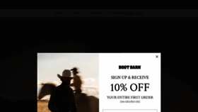 What Bootbarn.com website looked like in 2023 (This year)