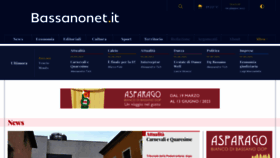 What Bassanonet.it website looked like in 2023 (2 years ago)