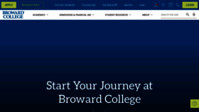 What Broward.edu website looked like in 2023 (This year)