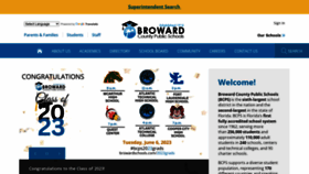 What Browardschools.com website looked like in 2023 (This year)