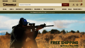 What Brownells.com website looked like in 2023 (This year)