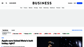 What Businessinsider.com website looked like in 2023 (This year)