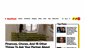 What Buzzfeed.com website looked like in 2023 (This year)