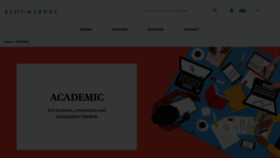 What Bloomsburyacademic.com website looked like in 2023 (This year)