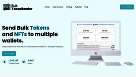 What Bulktokensender.com website looked like in 2023 (This year)