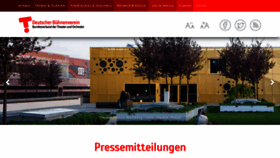 What Buehnenverein.de website looked like in 2023 (This year)