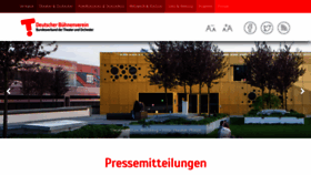 What Buehnenverein.de website looked like in 2023 (1 year ago)