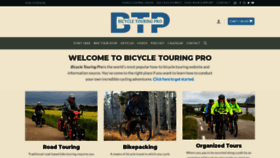 What Bicycletouringpro.com website looked like in 2023 (This year)