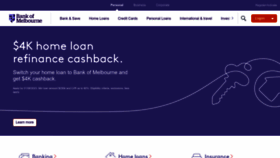 What Bankofmelbourne.com.au website looked like in 2023 (This year)