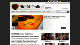 What Bioedonline.org website looked like in 2023 (This year)