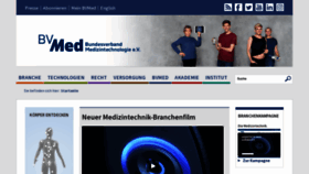 What Bvmed.de website looked like in 2023 (This year)